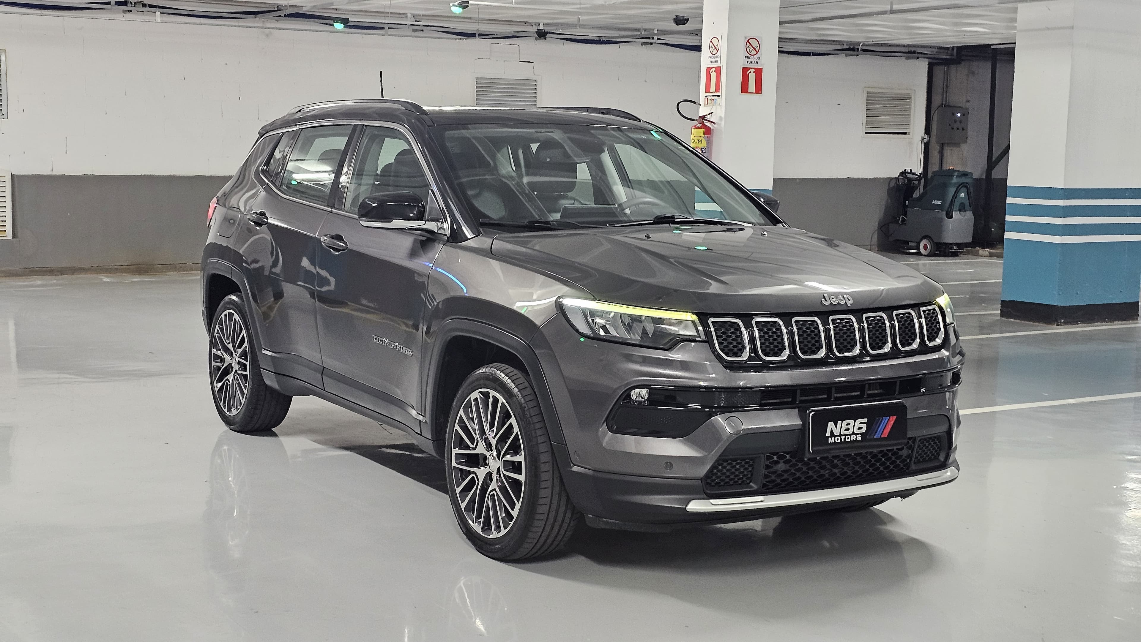 Jeep COMPASS LIMITED T270 1.3 TB 4x2 Flex Aut Limited T270 COM TETO SOLAR 2022 seminovo N86 Motors, foto 1